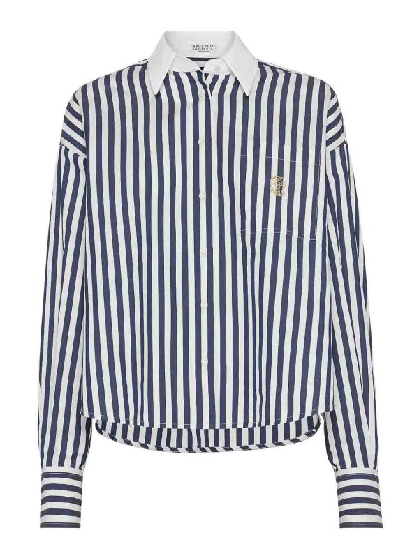 Brunello Cucinelli Chemise - Bleu