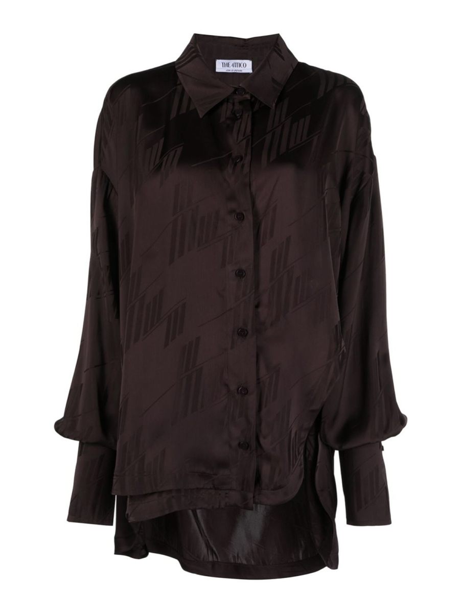 The Attico Chemise - Marron Foncé