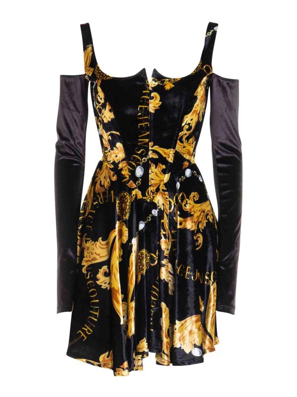 Versace Jeans Couture Robe Courte - Noir