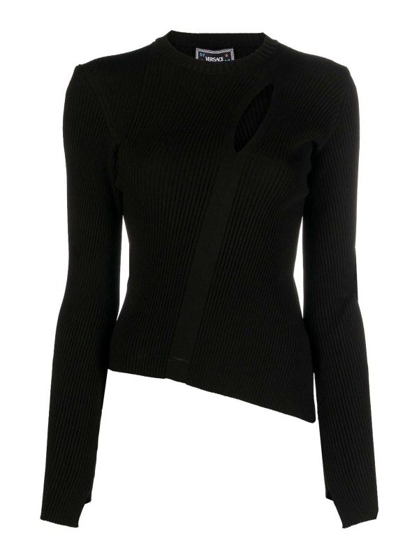 Versace Pull Col Rond - Noir