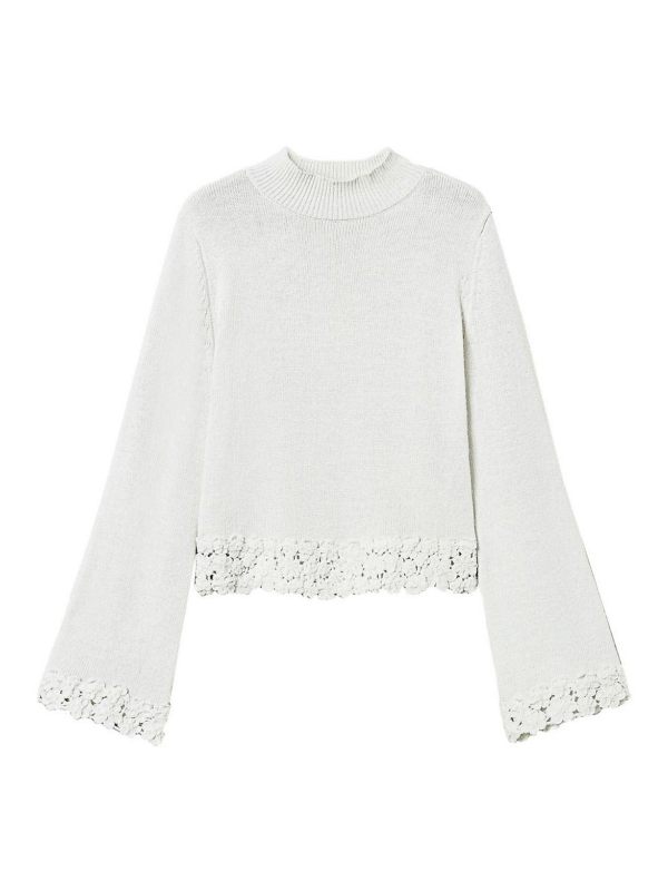 Twinset Pull Col Rond - Blanc