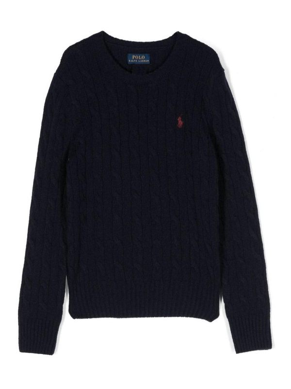Polo Ralph Lauren Pull Col Rond - Bleu
