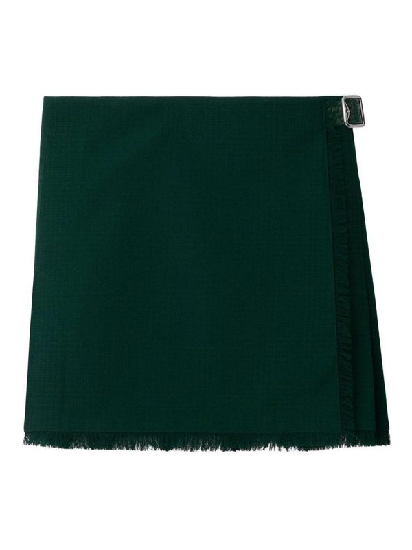 Burberry Jupe Midi - Vert