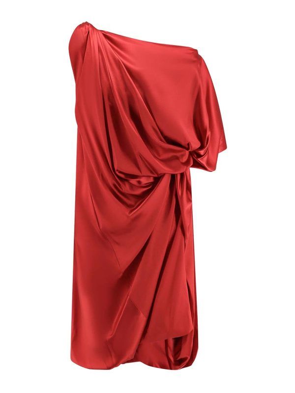 Dries Van Noten Robe Au Genou - Rouge