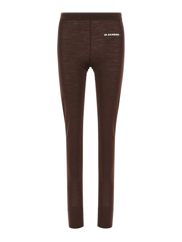 Jil Sander Leggings - Rouge Brun