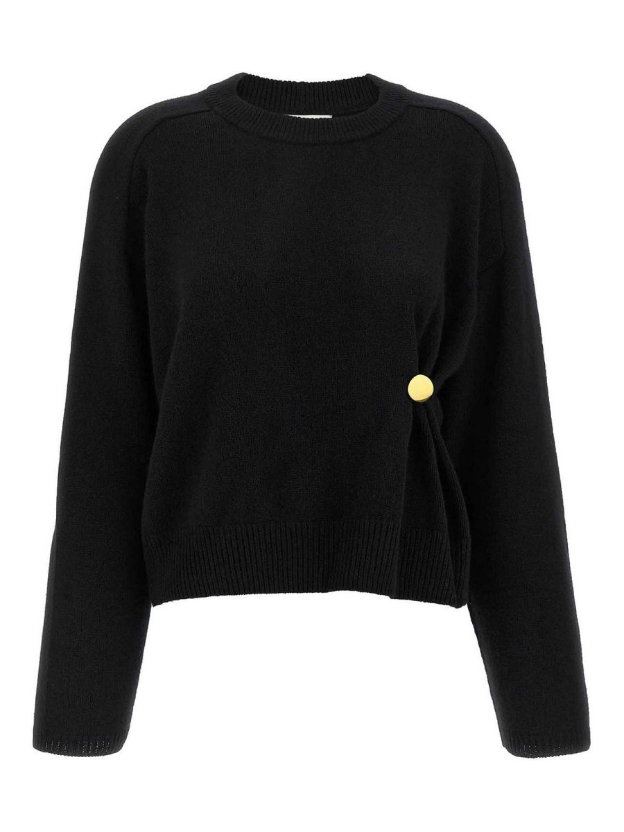 Loulou Studio Pull Col Rond - Noir