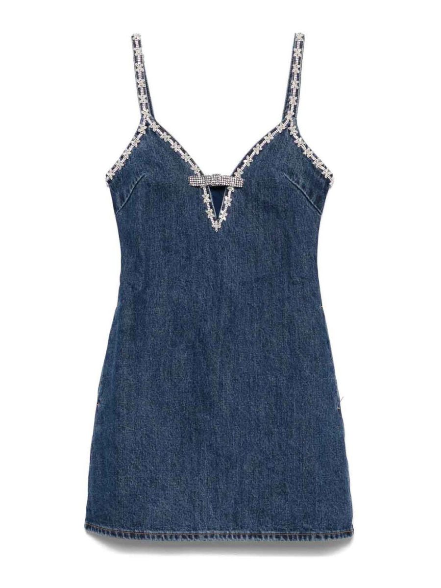 Self Portrait Robe Courte - Bleu