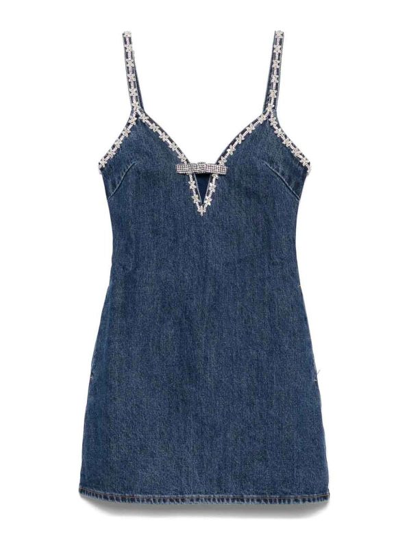Self Portrait Robe Courte - Bleu