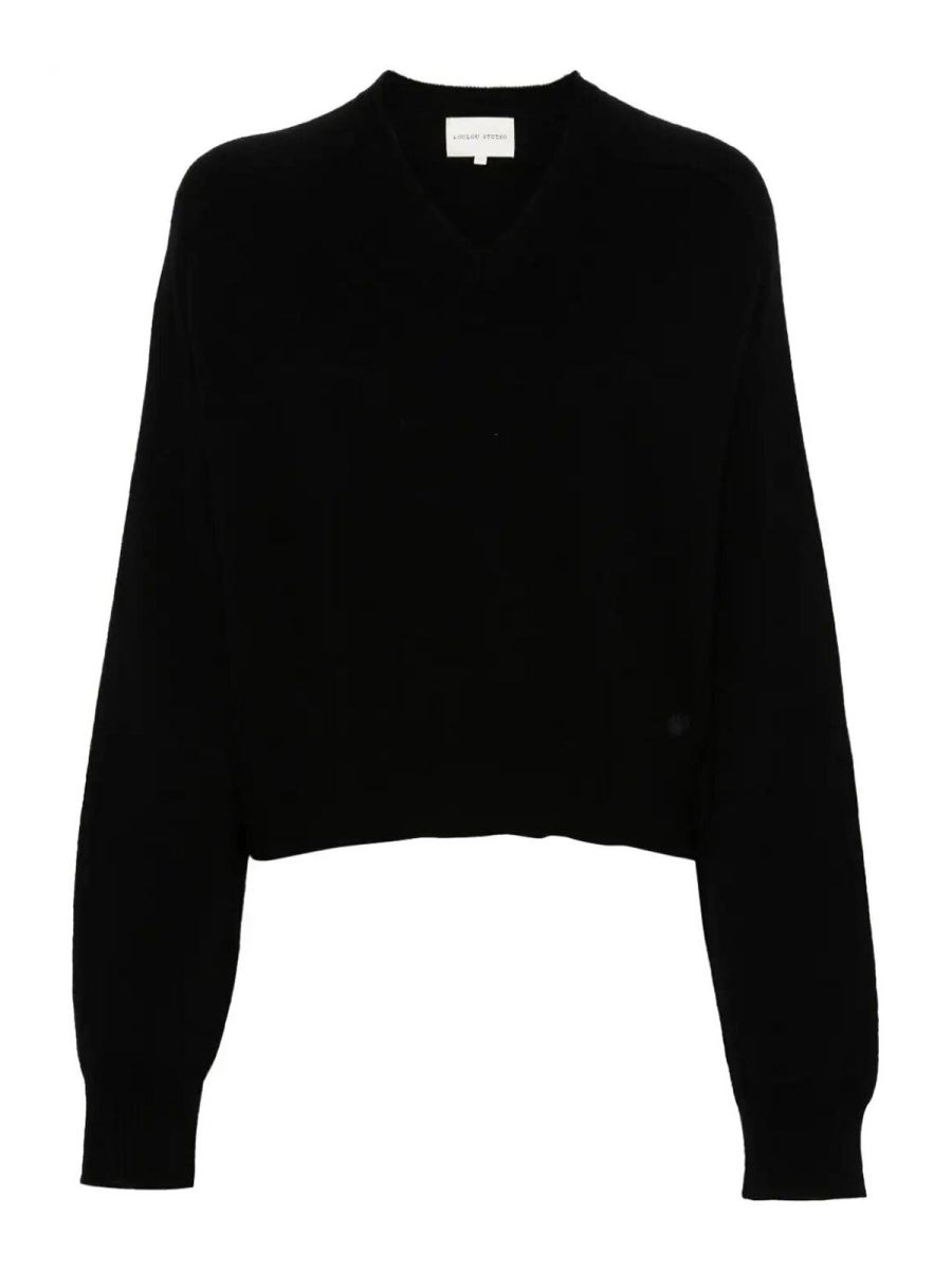 Loulou Studio Pull À Col V - Noir