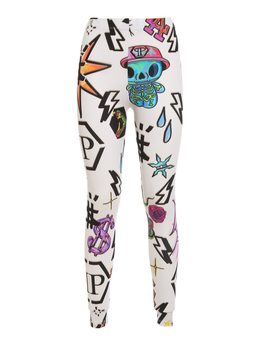 Philipp Plein Leggings - Tattoo Monogram