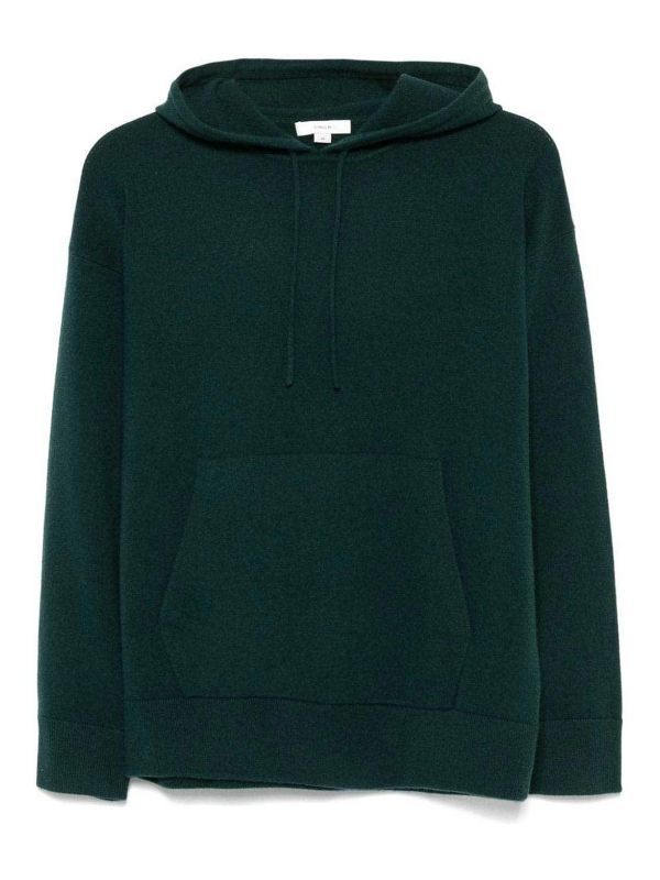 Vince Pull Col Rond - Vert Foncé