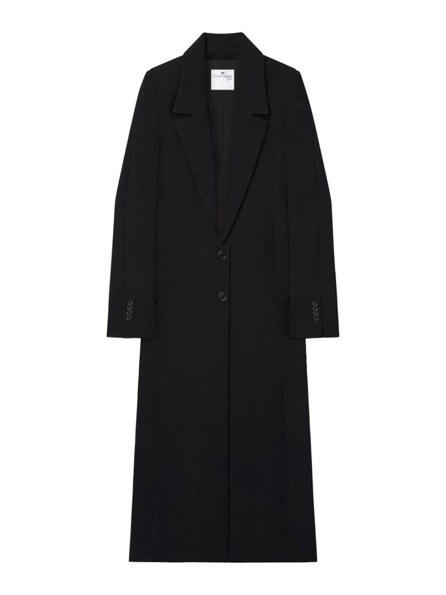 Courreges Manteau Long - Noir