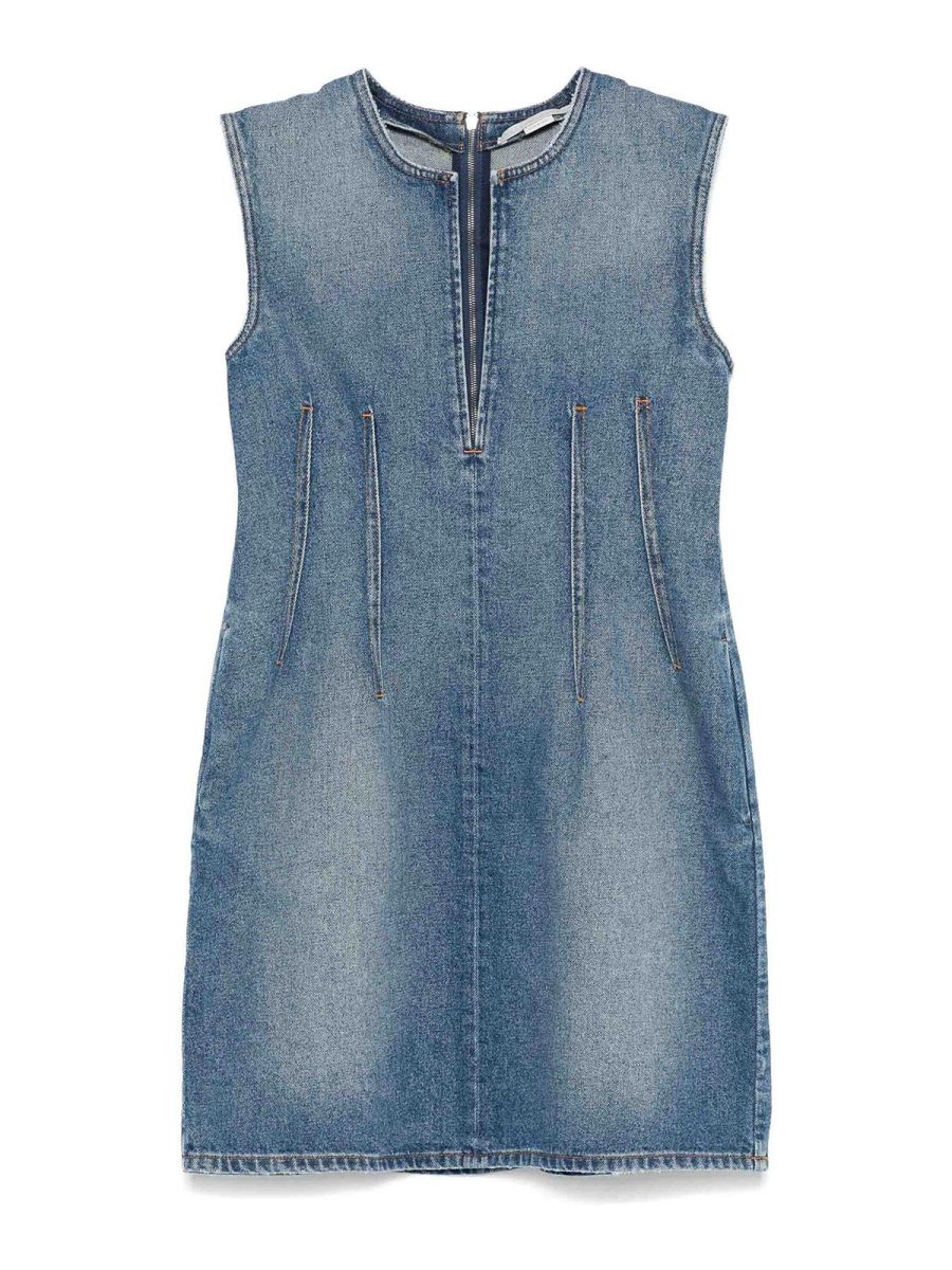 Stella Mccartney Robe Courte - Bleu