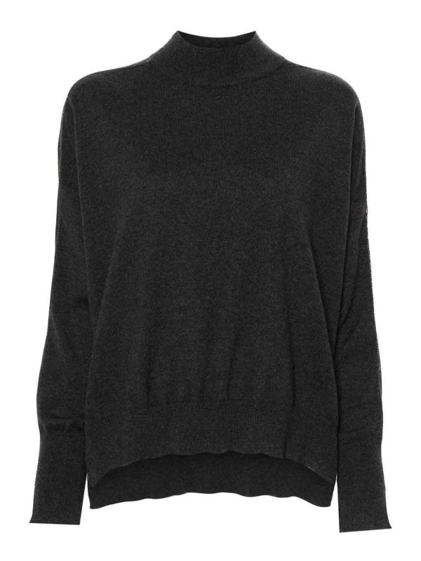Brunello Cucinelli Pull Col Roulé - Noir