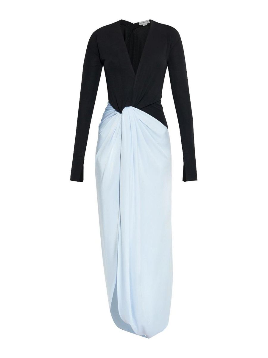 Victoria Beckham Robe Au Genou - Noir
