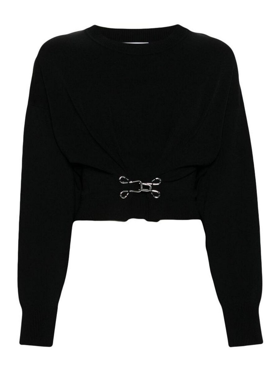 Moschino Jeans Pull Col Rond - Noir