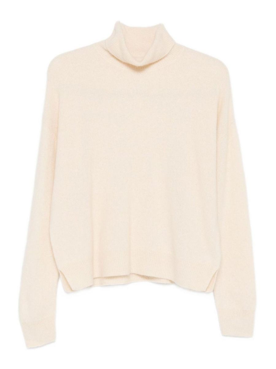 Majestic Filatures Pull Col Roulé - Blanc