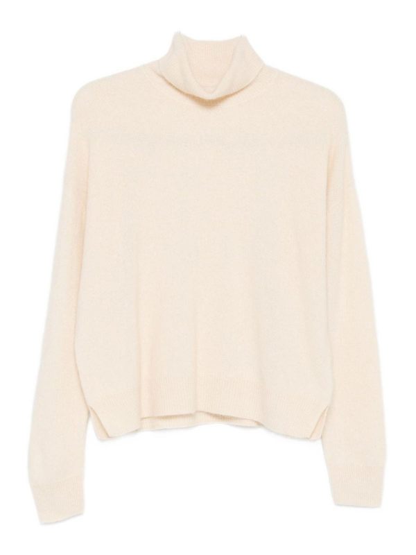 Majestic Filatures Pull Col Roulé - Blanc