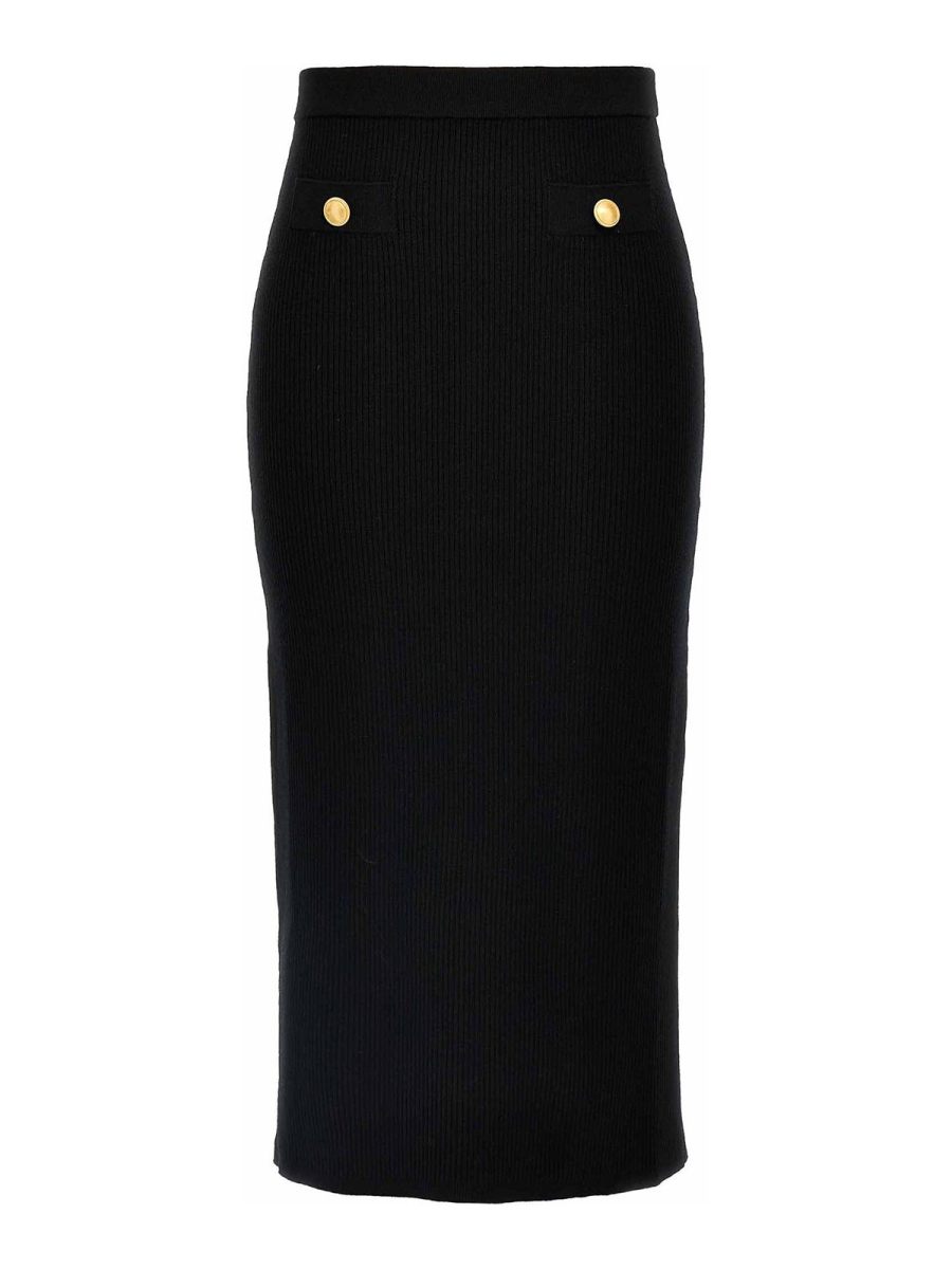 Alessandra Rich Jupe Midi - Noir