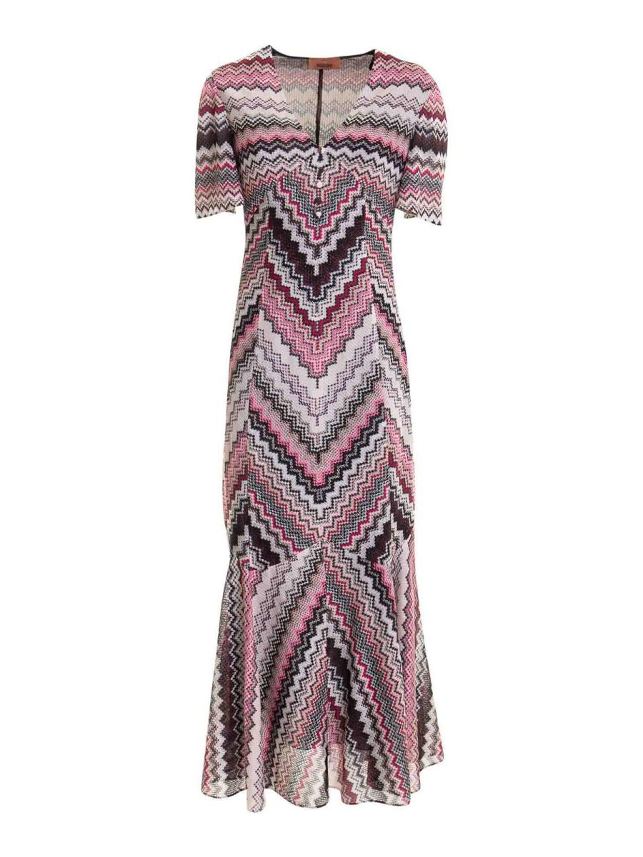 Missoni Robe Au Genou - Multicolore