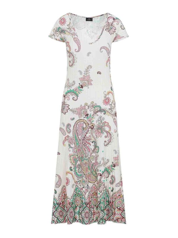 Etro Robe Au Genou - Blanc