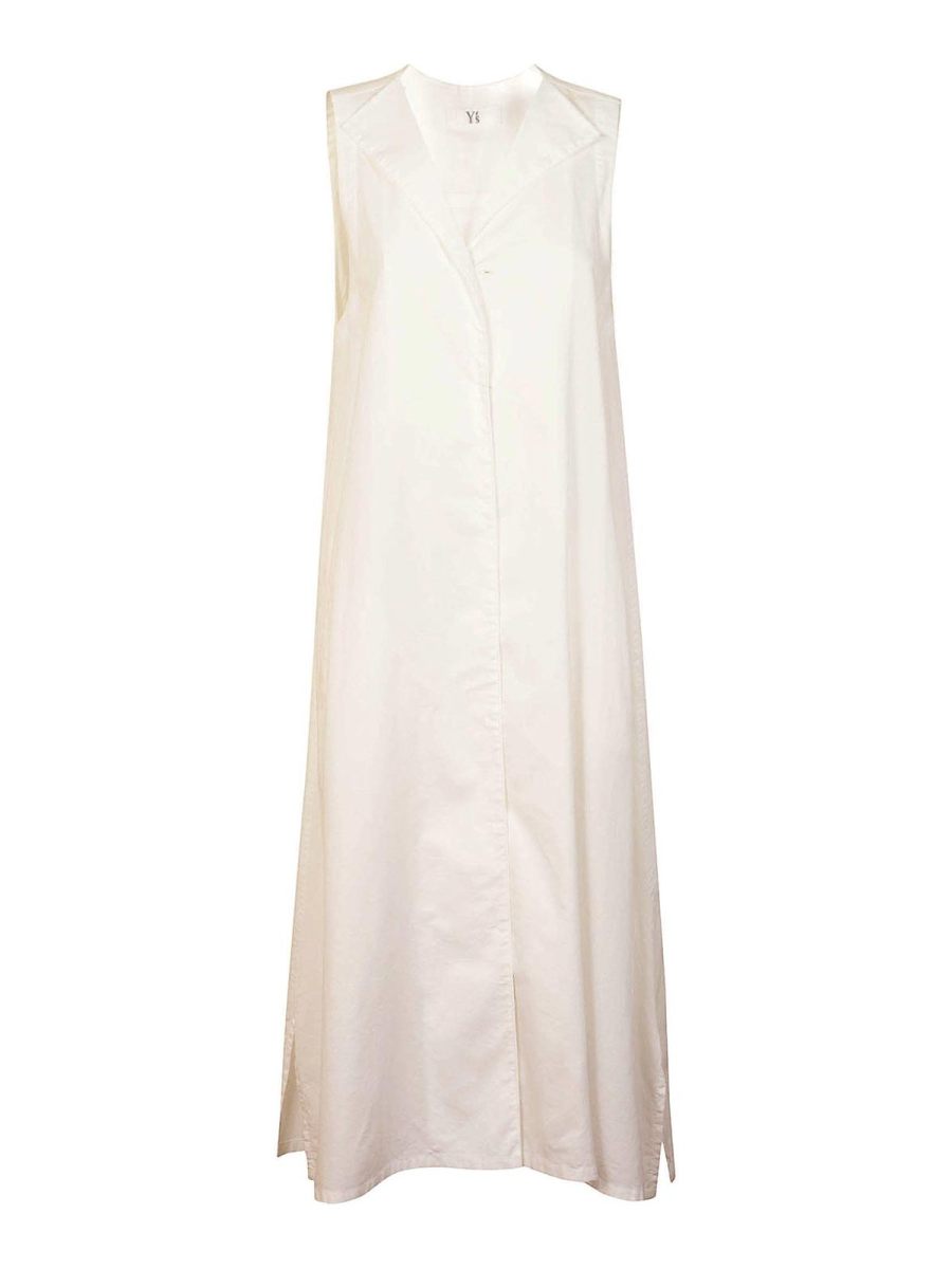 Yohji Yamamoto Robe Au Genou - Blanc