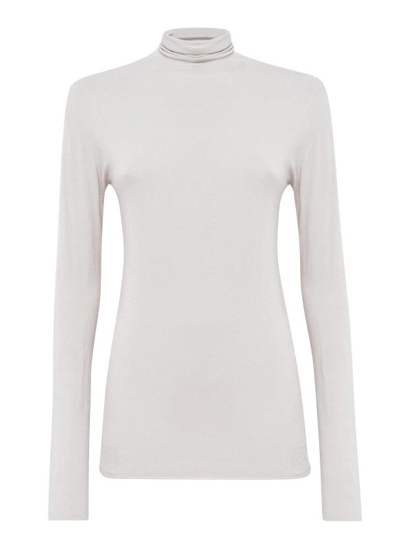 Alpha Studio Pull Col Roulé - Gris
