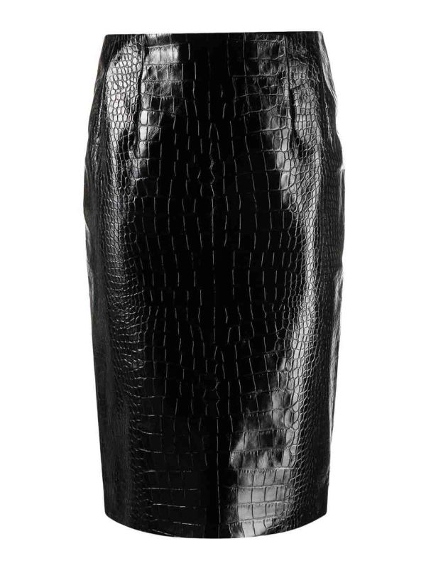 Versace Jupe Midi - Noir