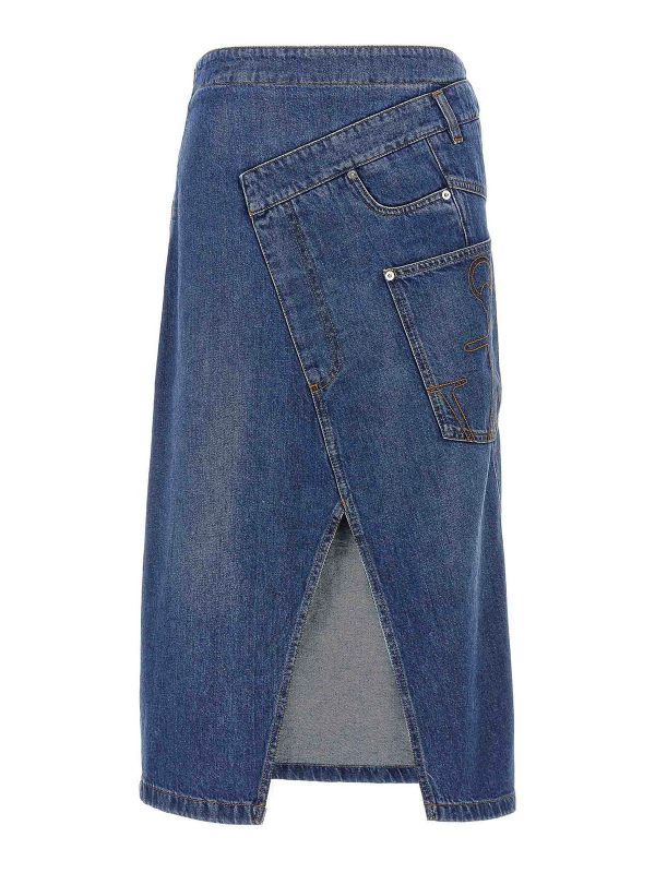 J. W. Anderson Jupe Midi - Bleu