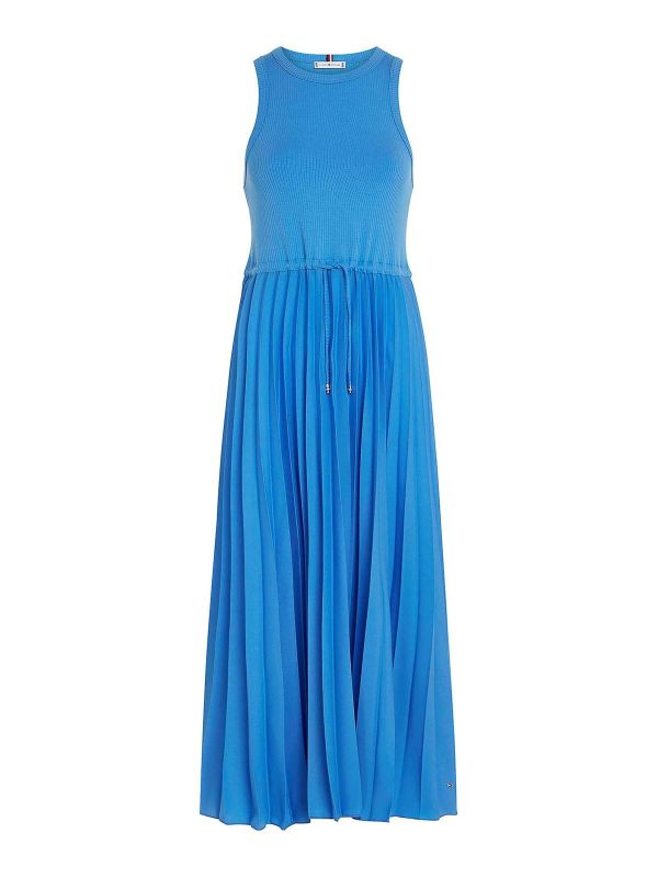 Tommy Hilfiger Robe Au Genou - Bleu