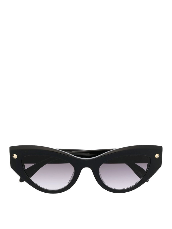 Alexander Mcqueen Lunettes De Soleil - Noir
