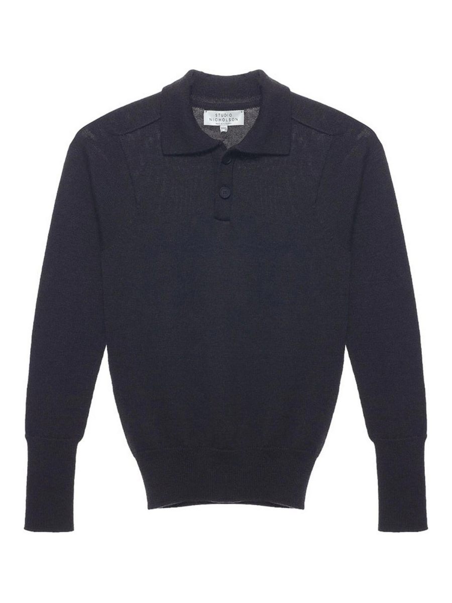 Studio Nicholson Pull Col Rond - Marron