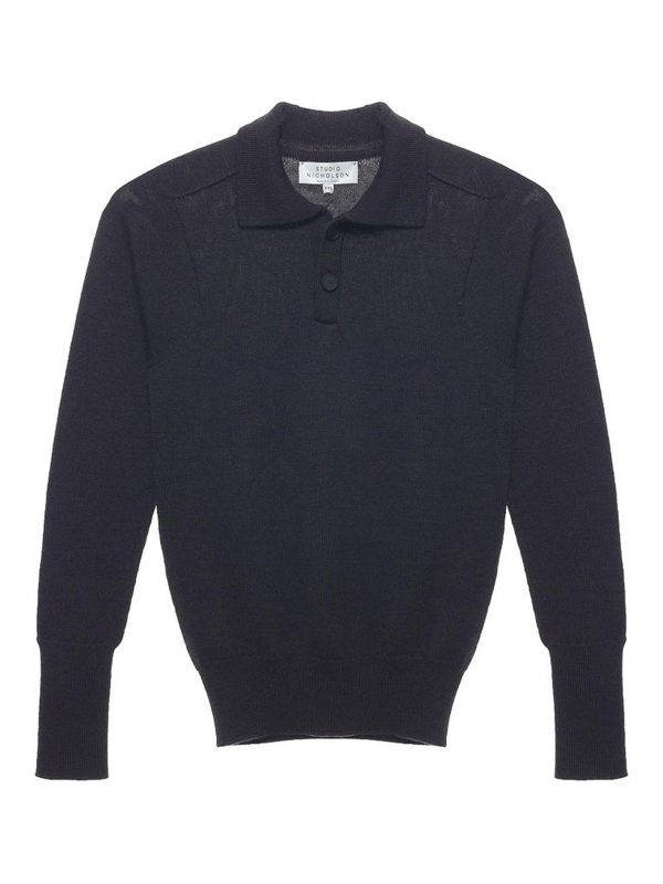 Studio Nicholson Pull Col Rond - Marron