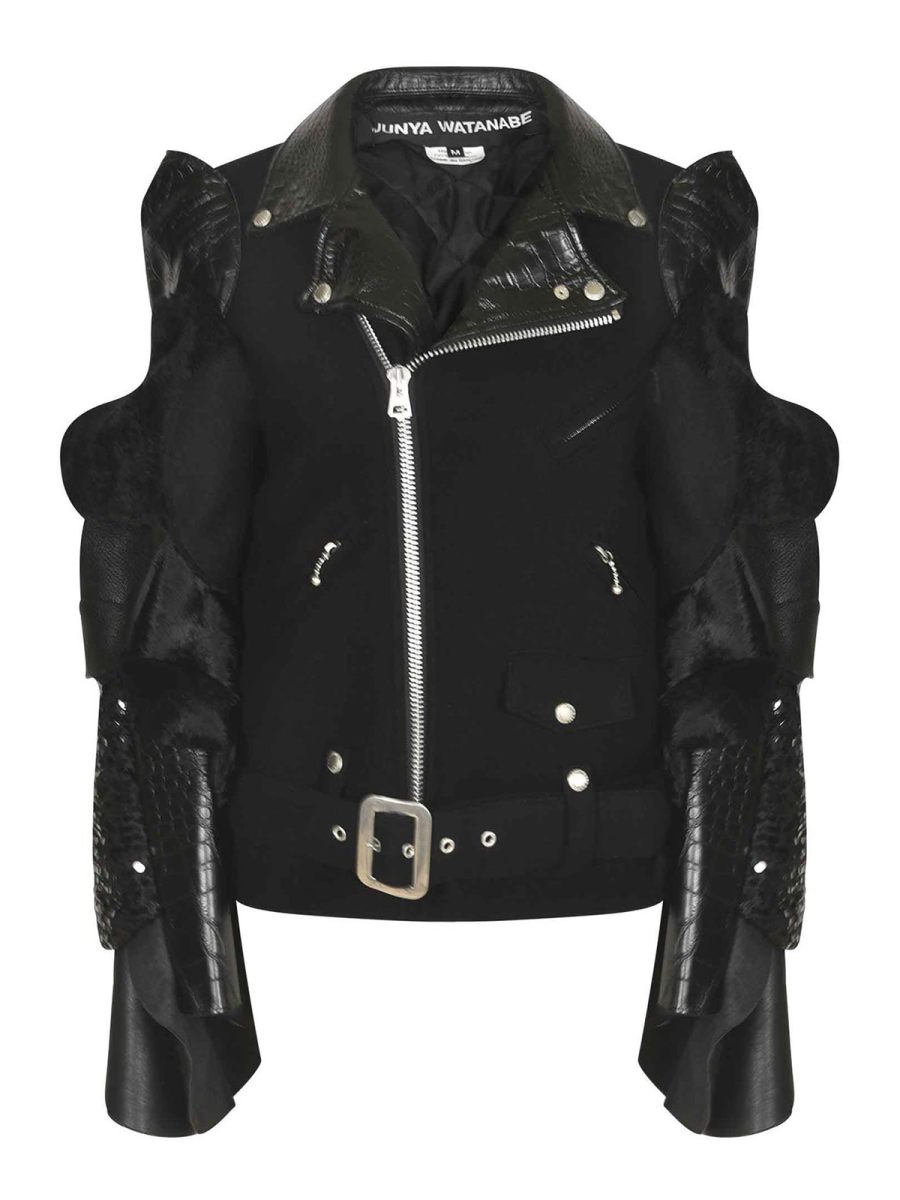 Junya Watanabe Blouson En Cuir - Noir