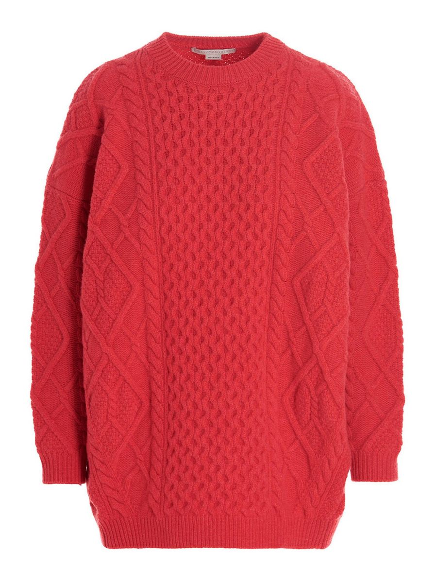 Stella Mccartney Pull Col Rond - Fuchsia