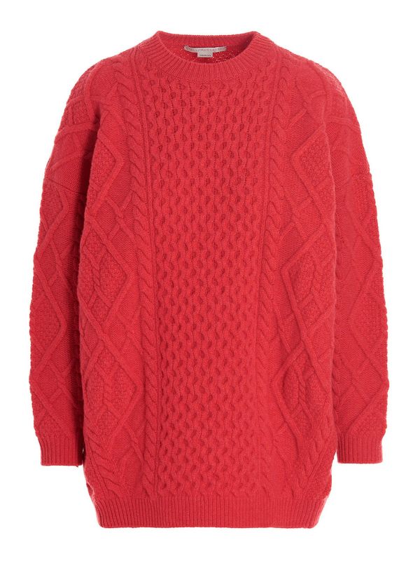Stella Mccartney Pull Col Rond - Fuchsia
