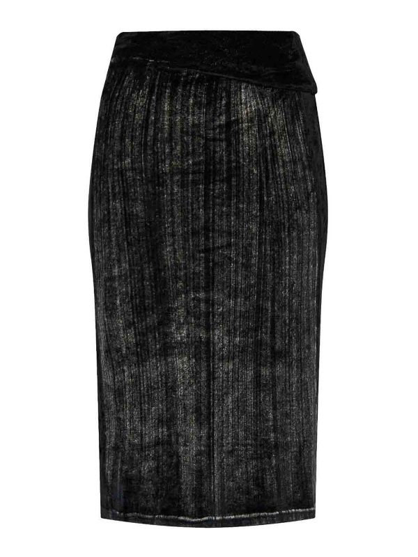 Diesel Jupe Midi - Noir