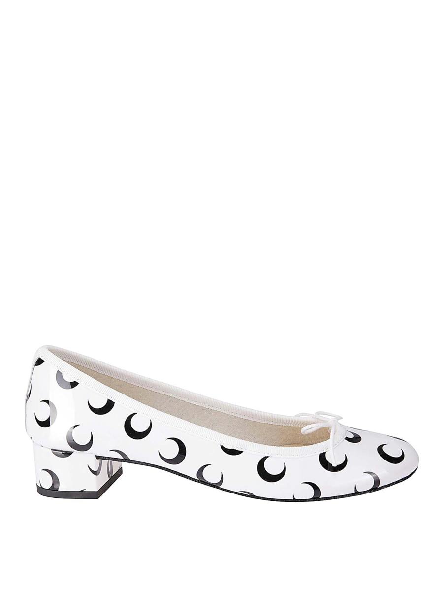 Marine Serre Chaussures À Talon - Blanc