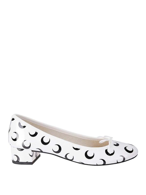 Marine Serre Chaussures À Talon - Blanc