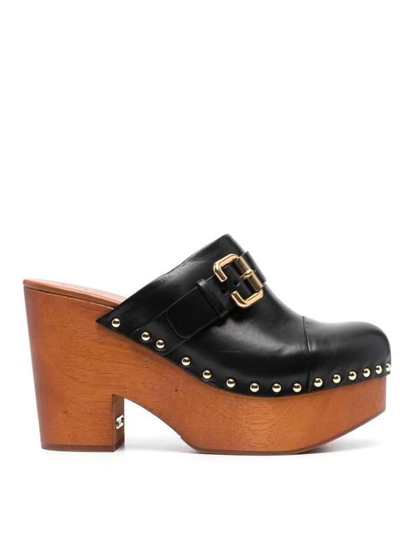 Chloe' Mules - Noir