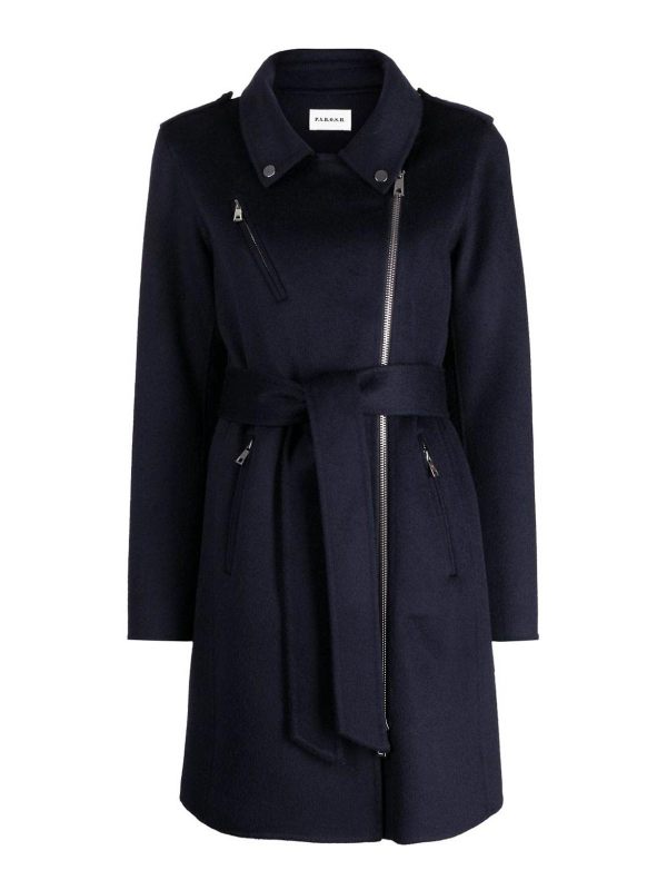 P. A.R. O.S. H. Manteau Court - Bleu