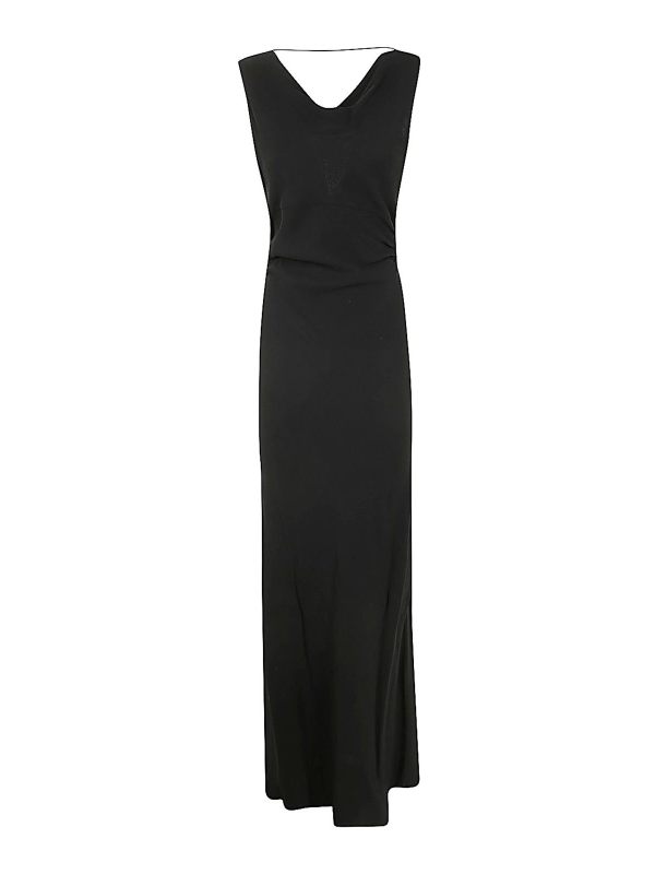 Semicouture Robe Au Genou - Noir