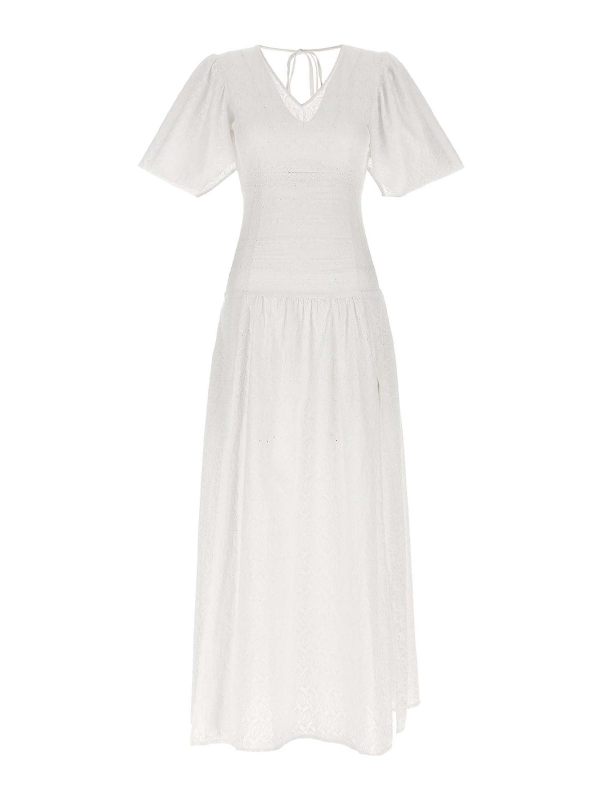 Le Twins Robe Au Genou - Blanc