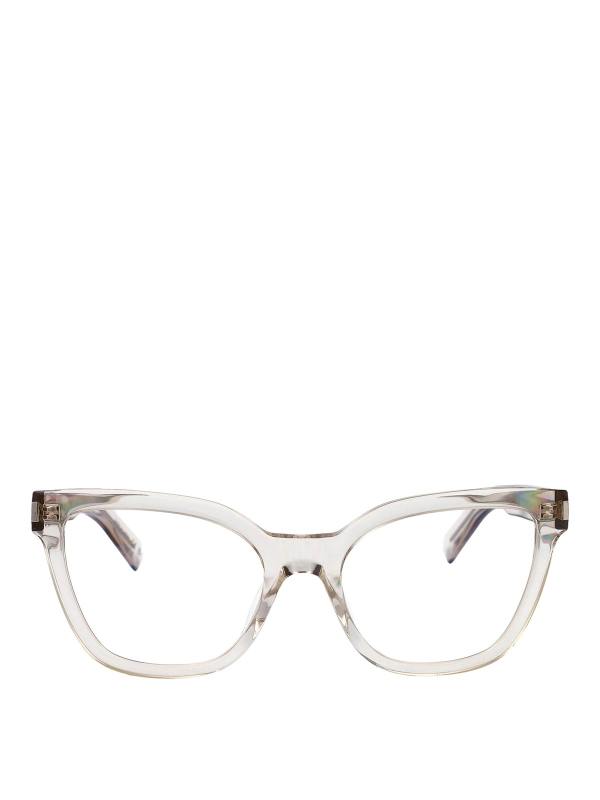 Saint Laurent Lunettes De Soleil - Beige