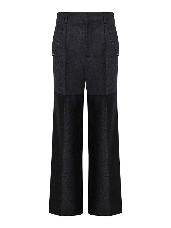 Victoria Beckham Pantalons Décontractés - Gris
