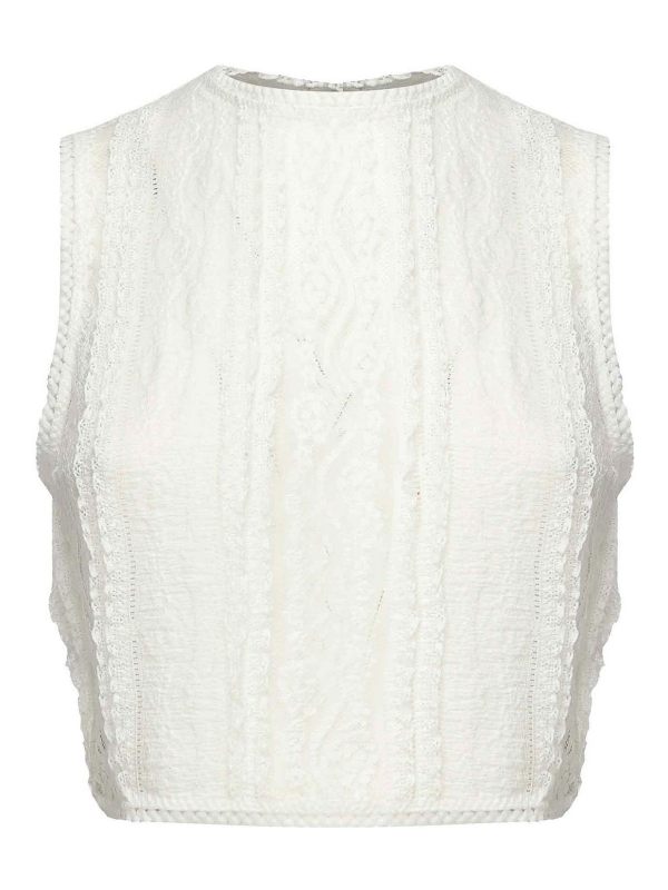 Charo Ruiz Top - Blanc