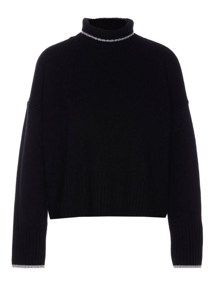 Pinko Pull Col Rond - Noir
