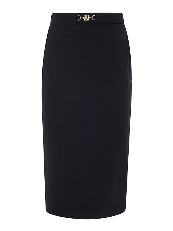 Elisabetta Franchi Jupe Midi - Noir