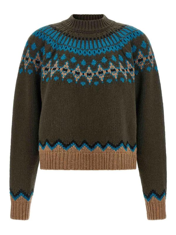 Alanui Pull Col Rond - Vert