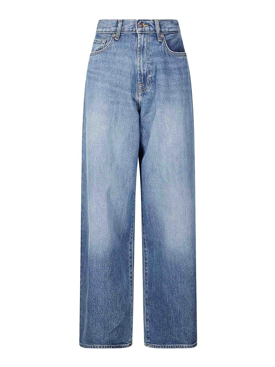 7 For All Mankind Jean Bootcut - Foncé Délavé